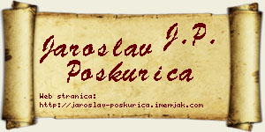 Jaroslav Poskurica vizit kartica